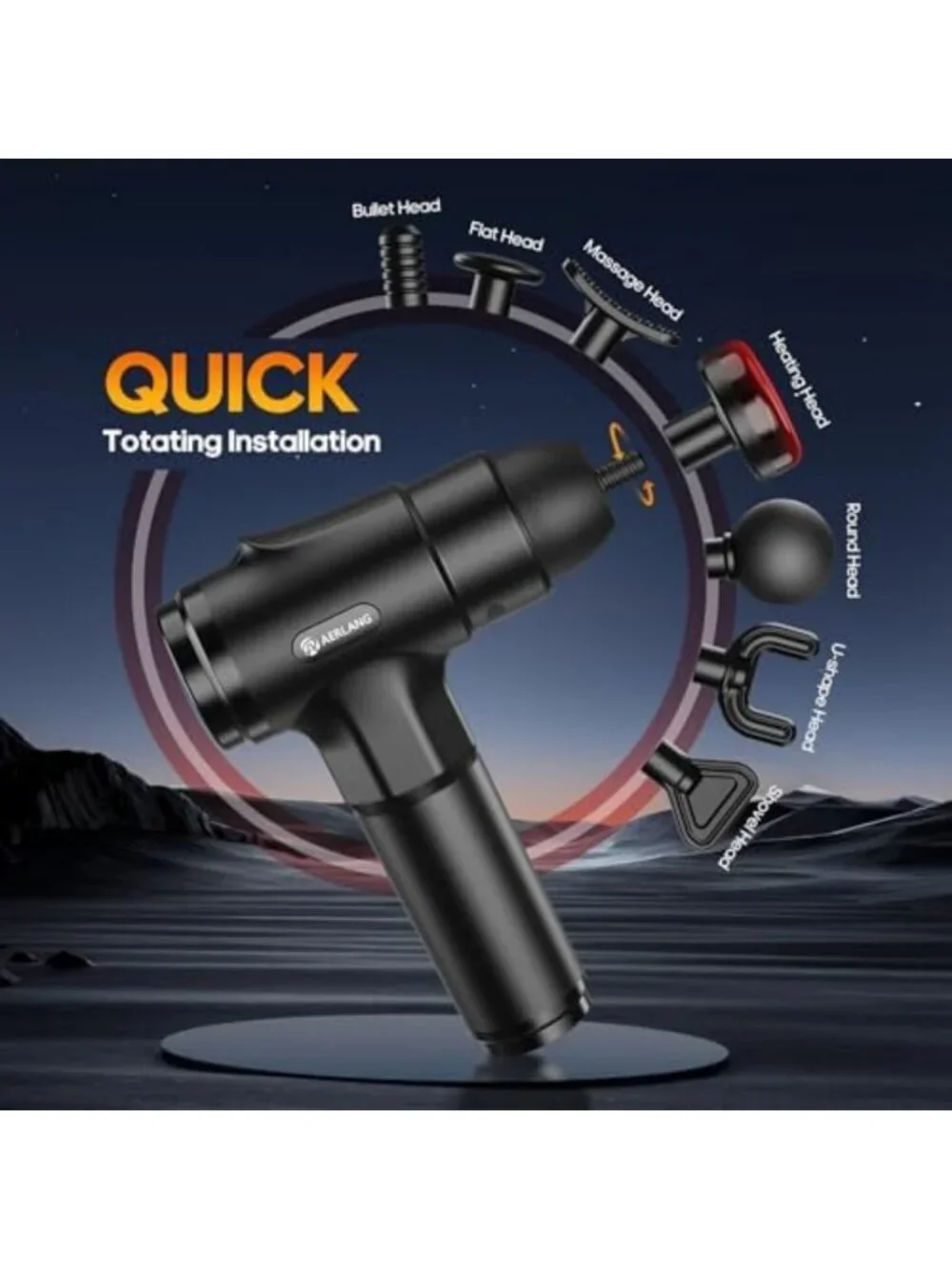 Deep Tissue Massage Gun with Heat - Powerful Muscle Relief, Perfect Gift for Him